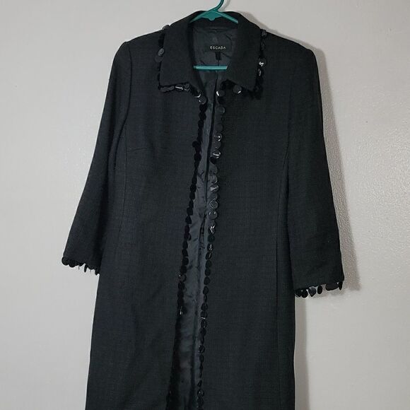 Escada Wool Blend Fringe Jacket - Picture 2 of 12